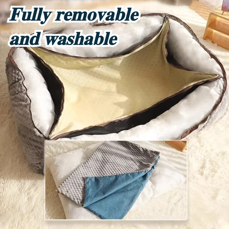Dog Bed Sofa Thickened Extra Large Pet Mat Warm And Moisture-Proof Puppy Cushion Plush Soft Comfortable Cat Supplies