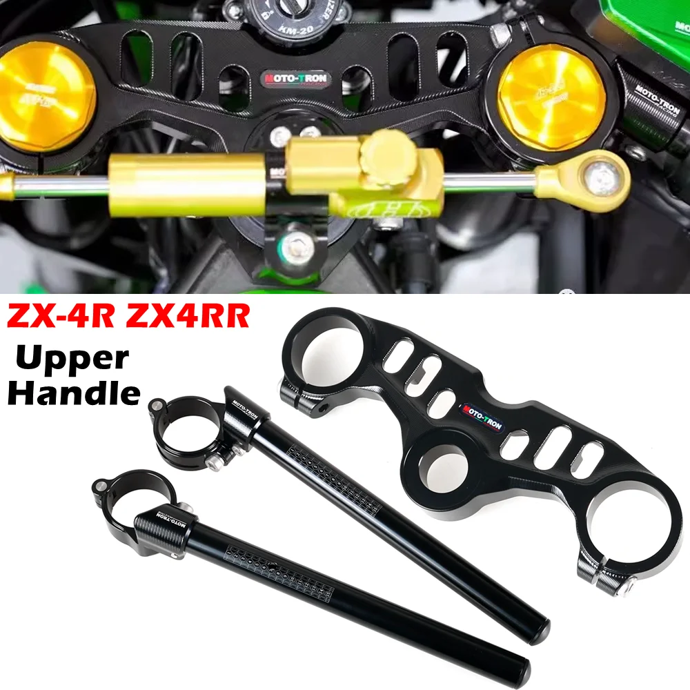 

MOTO-TRON CNC Aluminum Motorcycle Handlebar Clip-Ons Fork Handle Bars Clip ons For KAWASAKI ZX4R se ZX4RR zx4r NINJA