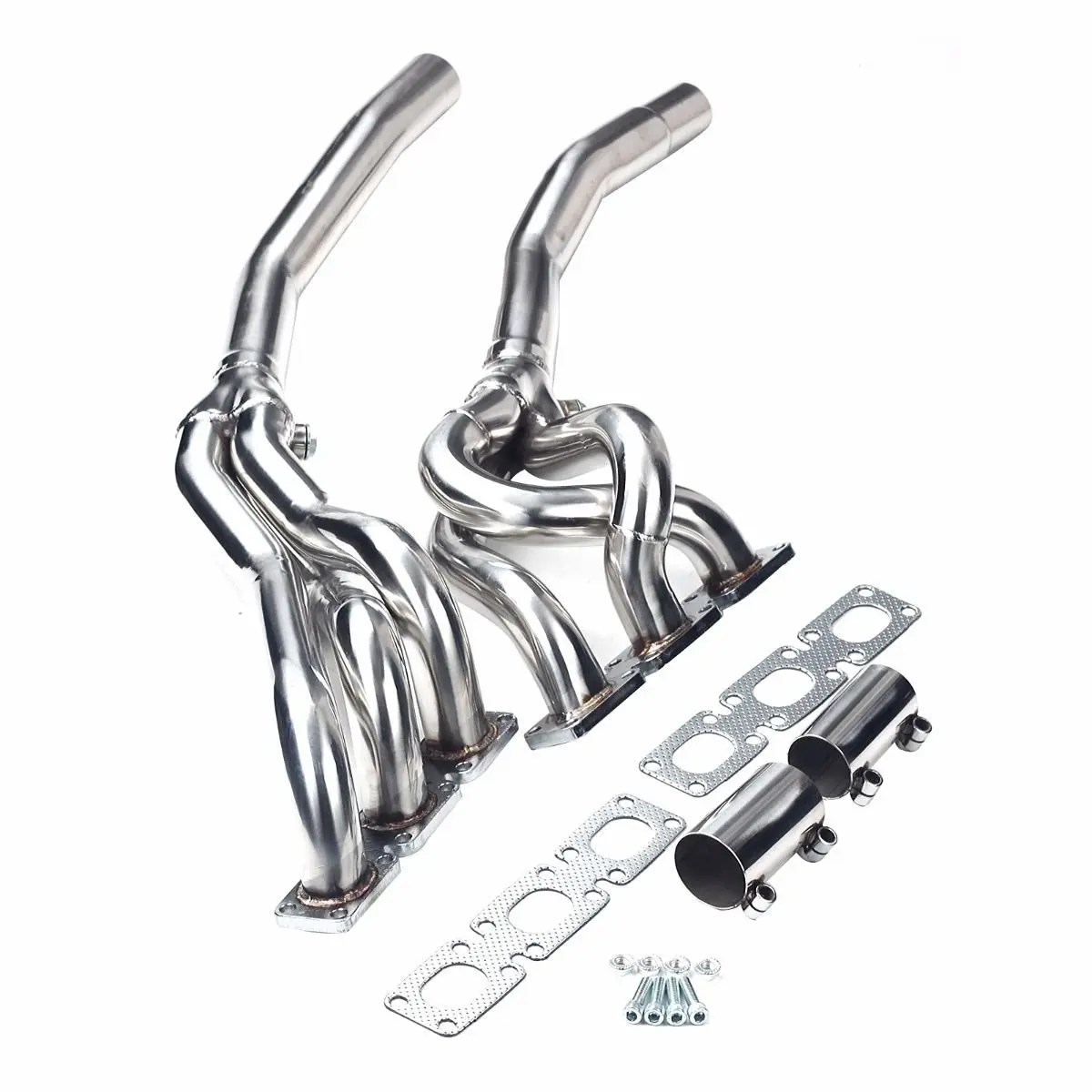 

Stainless Steel Exhaust Manifold Header For 92-99 BMW E36 320 323 325 328 M3 6-CYL 3-1 Downpipe