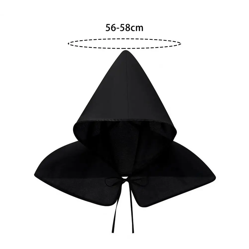 Witch Wizard Fancy Punk Cloak Gothic Cosplay Halloween Costume Adult Hooded Devil Capes Unisex Props Party Dress Up Cap