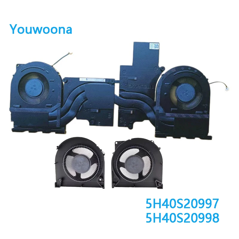 NEW Original Laptop CPU GPU Cooling Fan With Heatsink For Lenovo LOQ 15IRX9 15IAX9 5H40S20997 5H40S20998