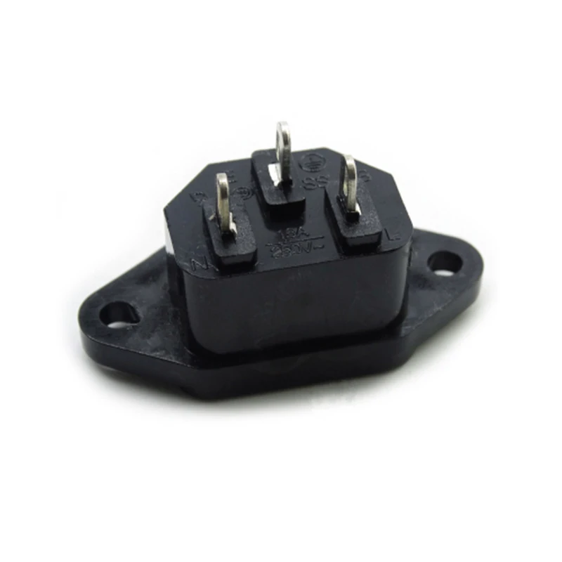 5 قطعة 3P IEC 320 C14 ذكر التوصيل لوحة مداخل الطاقة مآخذ موصلات التيار المتناوب 250 فولت 10A ﻿
