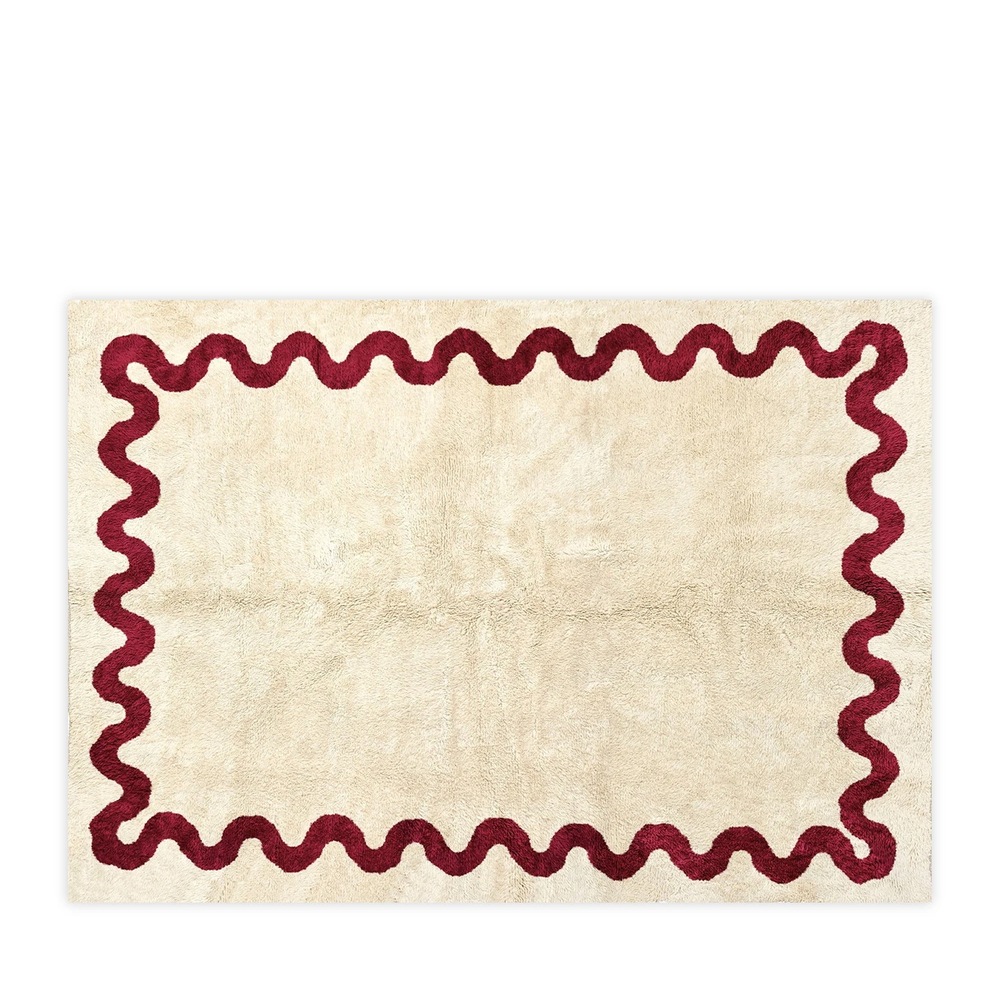 Modern Cream Style Red Carpet Large Plush Thick Area Floor Mats for Living Room Bedside Carpet Bedroom Rug Decor Vintage