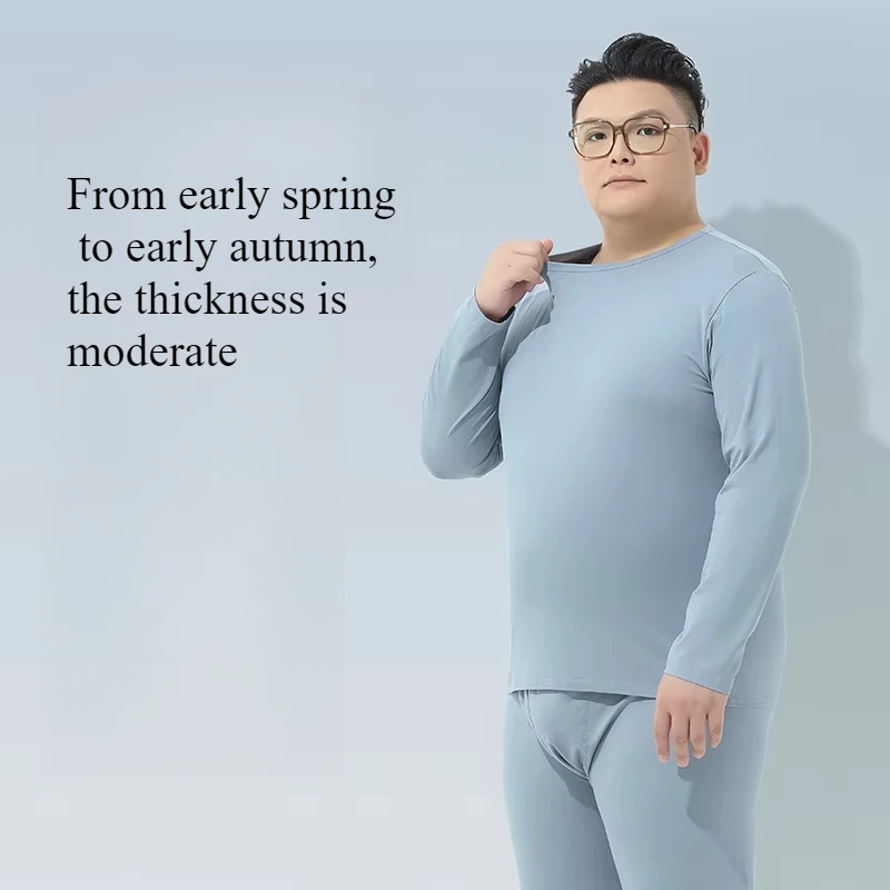 Cotton Thermal Men Set Plus Size Modal Autumn and Winter Men's Thermal Underwear Man Clothing Suit Thin Men Long Johns Leggings