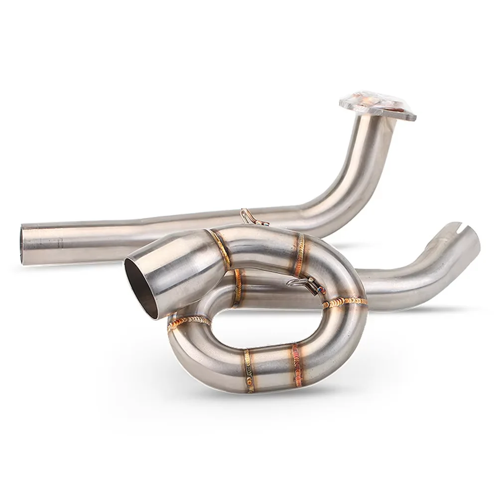 

Передняя выхлопная труба для скутера Yamaha NVX155 AEROX155, без шнуровки, передняя средняя труба, соединительная труба 51 мм, глушитель