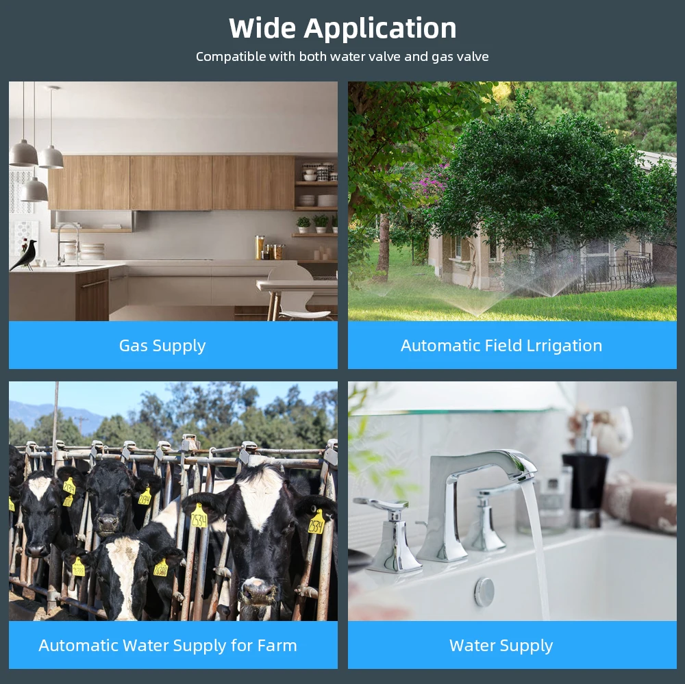 Tuya WiFi Zigbee Smart Water Valve Gas Smart Valve Switch Timer Garden Faucet Automation Residential for Alice Alexa Google