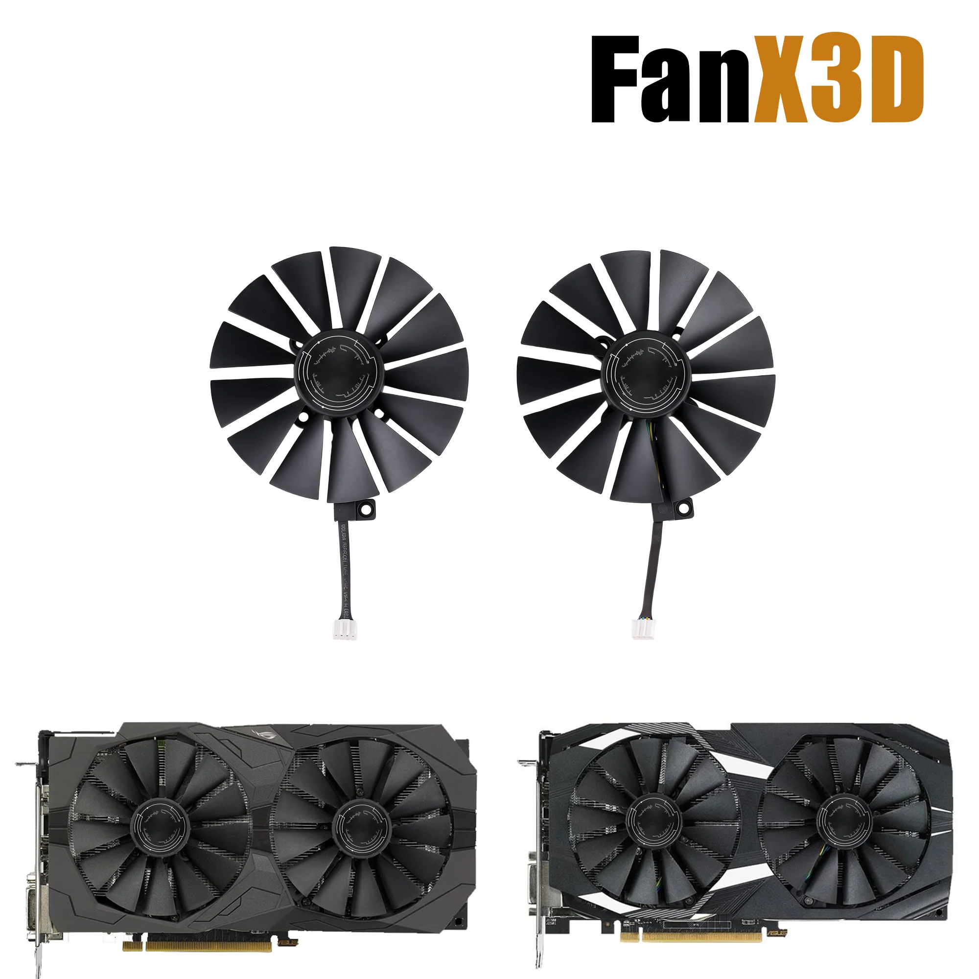 95MM PLD10010S12H Cooling Fan For ASUS STRIX RX 470 580 570 GTX 1050 1070 1080 Ti Gaming Graphics Video Card Fan T129215SM