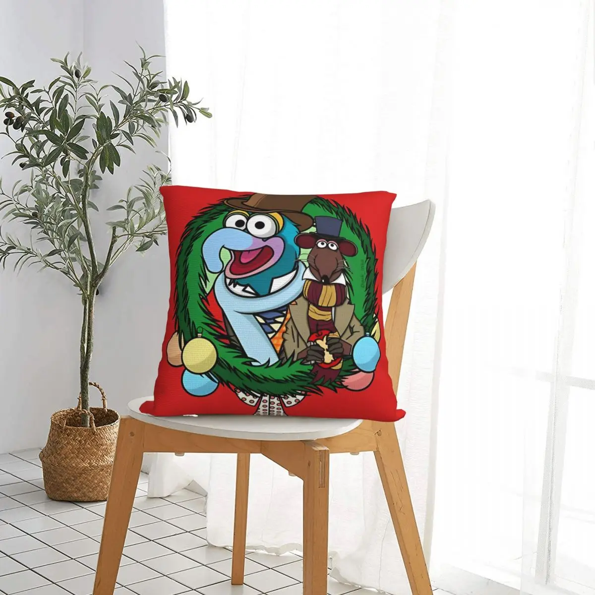 The Muppet Christmas Carol - Charles Dickens Throw Pillow Cover Polyester Decorative Pillow Funny Cushion Covers