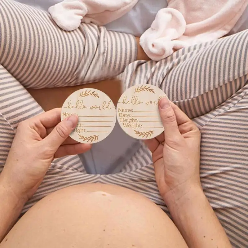 Geboorteaankondiging Plaque Aandenken Baby Naam Onthullen Teken