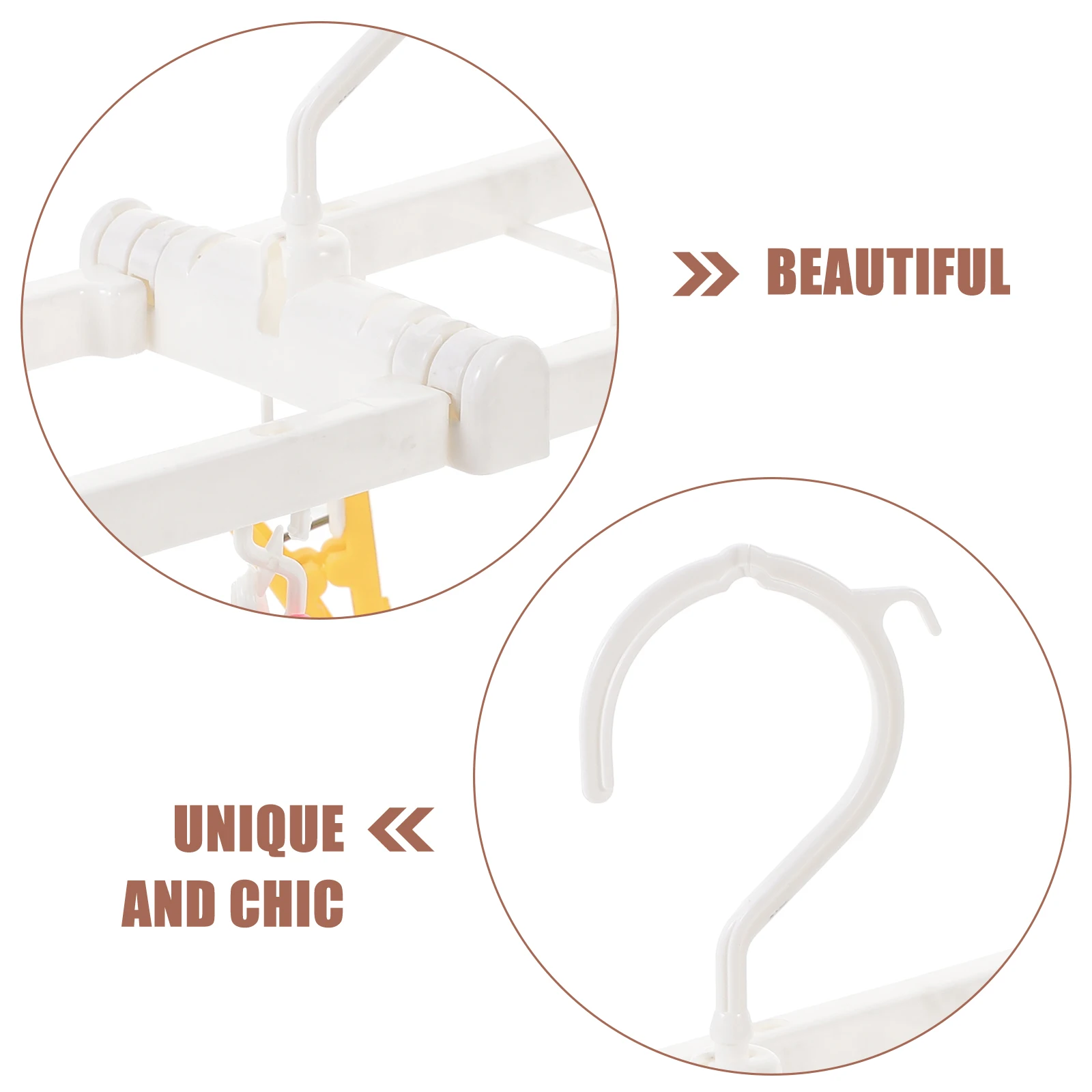 

Rotating Socks Drying Rack Anti-Slip Clip Hanger Underwear Underpants Small Clothes Drying Rack Windproof Laundry Hanger