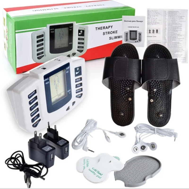 

Electrical EMS Tens Massage Foot Massager Pulse Acupuncture Muscle Stimulator Physiotherapy Machine Body Relax Health Care