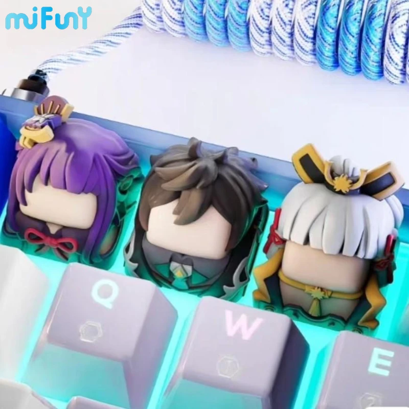 

Valorant Keycap Zhongli Omen Keyboard Key Anime Key Caps Custom Artisan Personality Mechanical Keyboard Cap Gaming Accessories