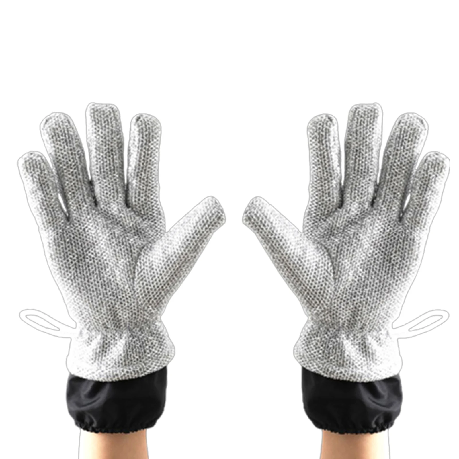 Wire Dishwashing Gloves Multi-functional Waterproof Dish Cleaning Glove Kitchen Thermal Insulation Anti-scalding Mittens