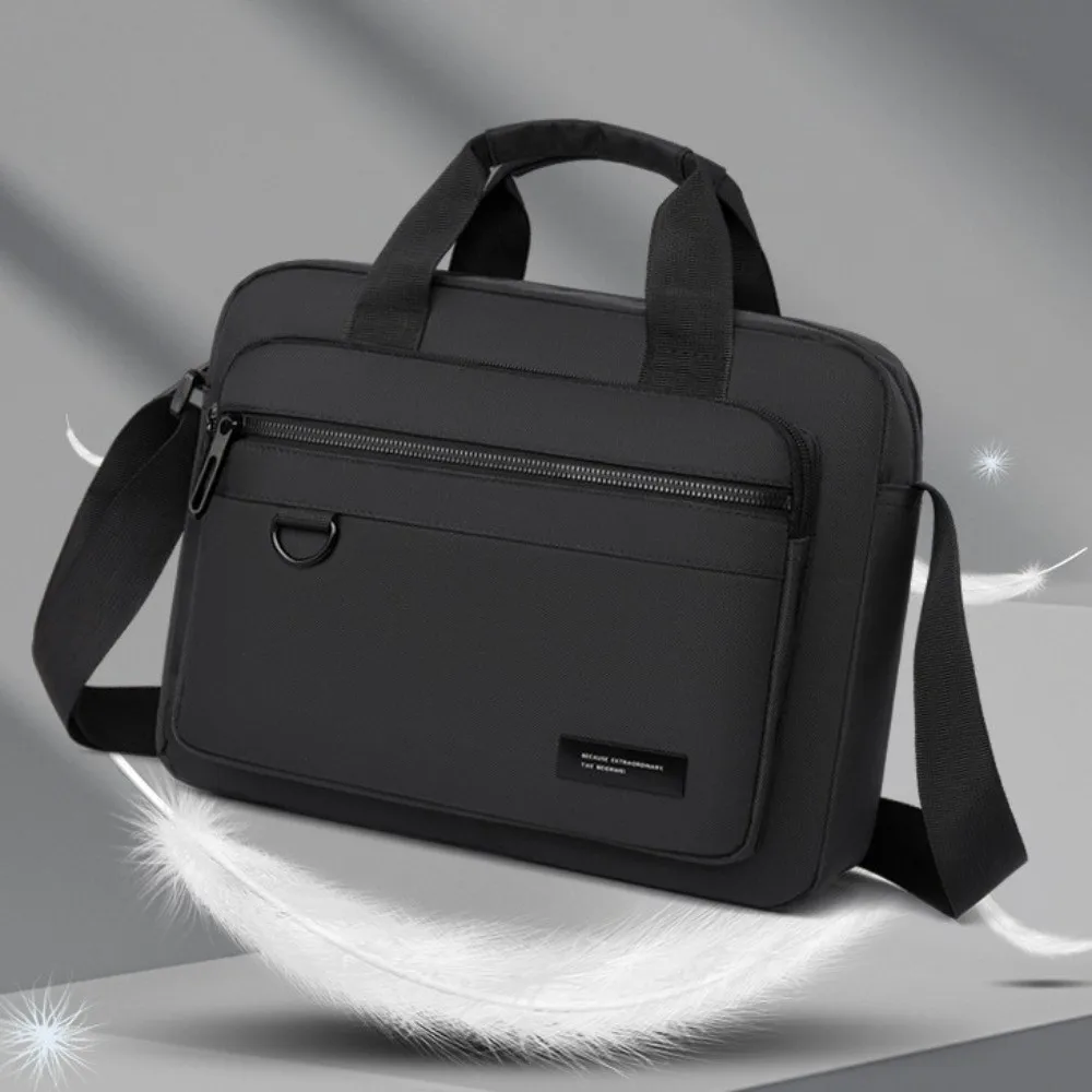 

Водонепроницаемая мужская сумка через плечо большой емкости с несколькими карманами, студенческая сумка через плечо, черная/серая сумка-мессенджер из ткани Оксфорд