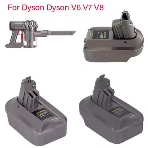 Suitable for Makita/Bosch/Dewalt/Milwaukee Battery DM18V678 BMV678 Battery Adapter Converter for Dyson V6 V7 V8 Battery Adapter