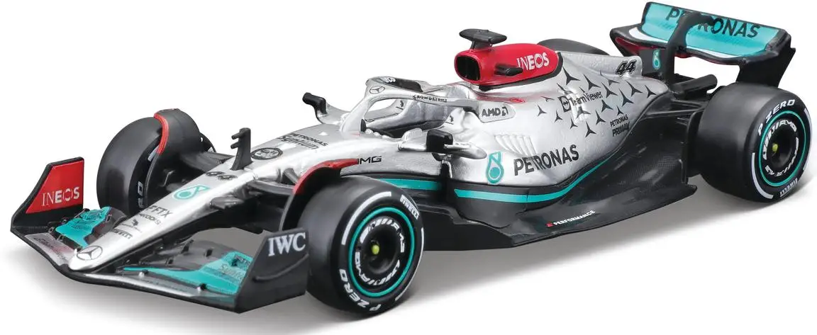 Bburago 1:43 Petronas F1 Team W13 (2022) (#63 George Russell) - Silver ('22) ('23 Std)