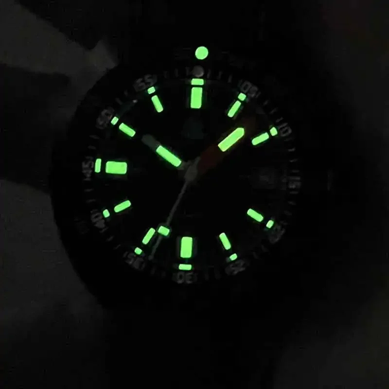 Tactical Frog SUB 300T Diver Men's Watches NH35A Movement Black PVD Case Sapphire Crystal 20Bar Waterproof C3 Super Luminous view 4