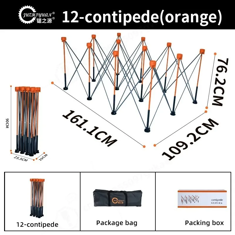 12-leg High-quality Foldable Spider Leg Workbench, Portable Work Saw Holder Support, Quick-extend Workbench