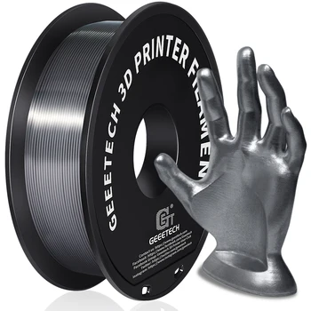 Filamento per stampante 3D Geeetech PLA PETG Plastica 1 kg 1,75 mm, senza grovigli, materiali per filo di stampa 3D, nero, bianco, confezione sottovuoto