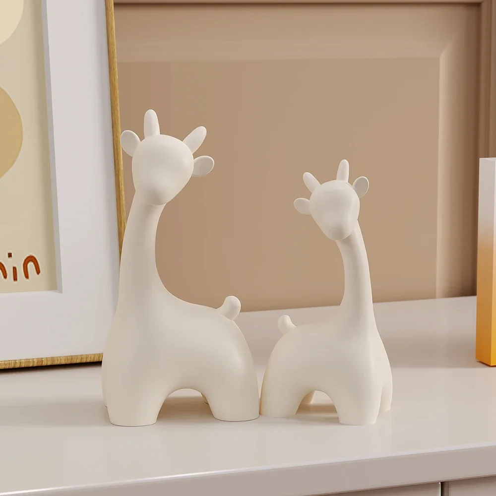 Semplice squisita statua di cervo soggiorno ufficio scultura ornamenti per la casa accessori figurine regalo di nozze decorazione del Desktop