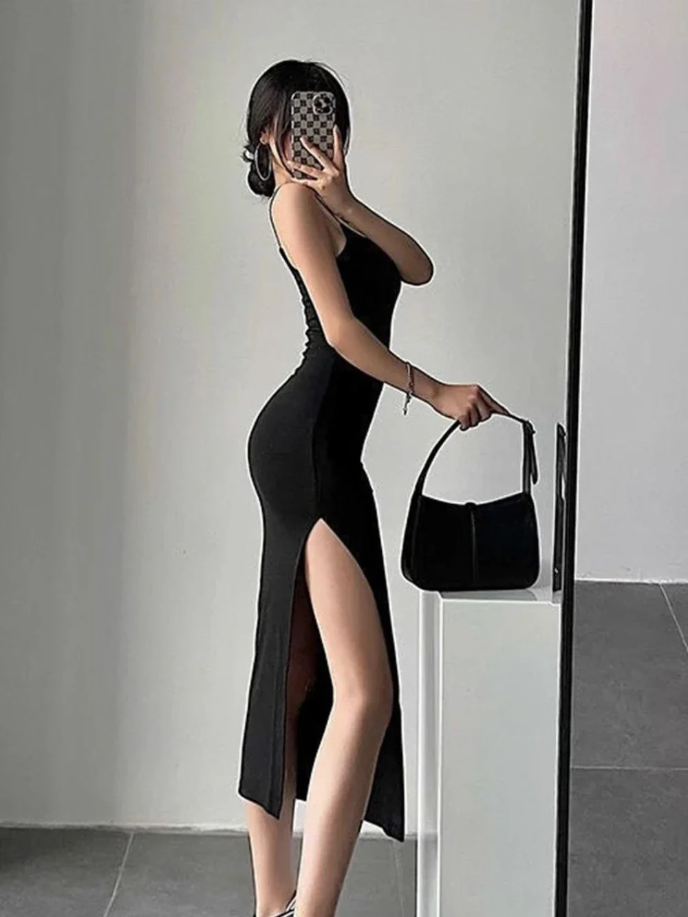 princess polly baby blue dress Split Sundress Women's Dresses Maxi Sexy Black Bodycon Open Back Coquette  Backless Long Corset Female Dress Tight Sleeveless Y2k
