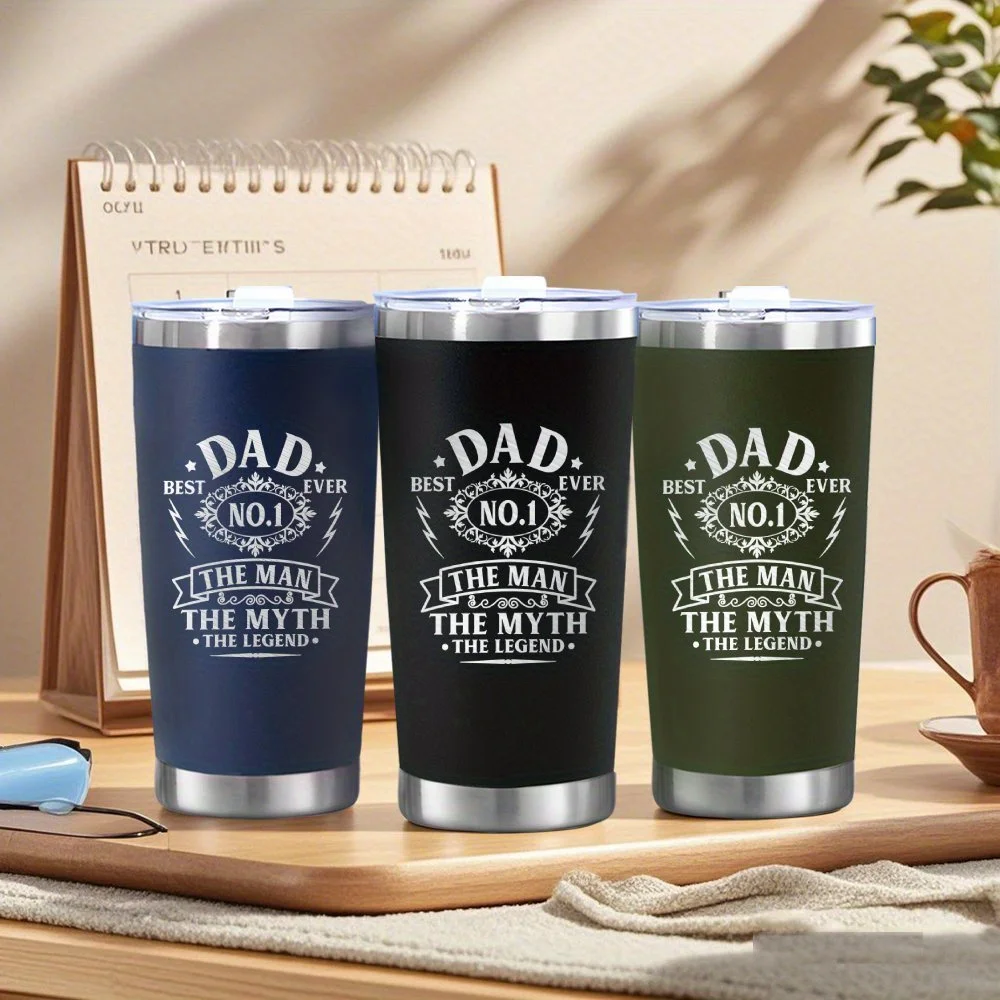 

20oz Stainless Steel Tumbler Travel Coffee Mug,Gift for Dad Father's Day Birthday Christmas,Daily Use Office Commuting Home Work