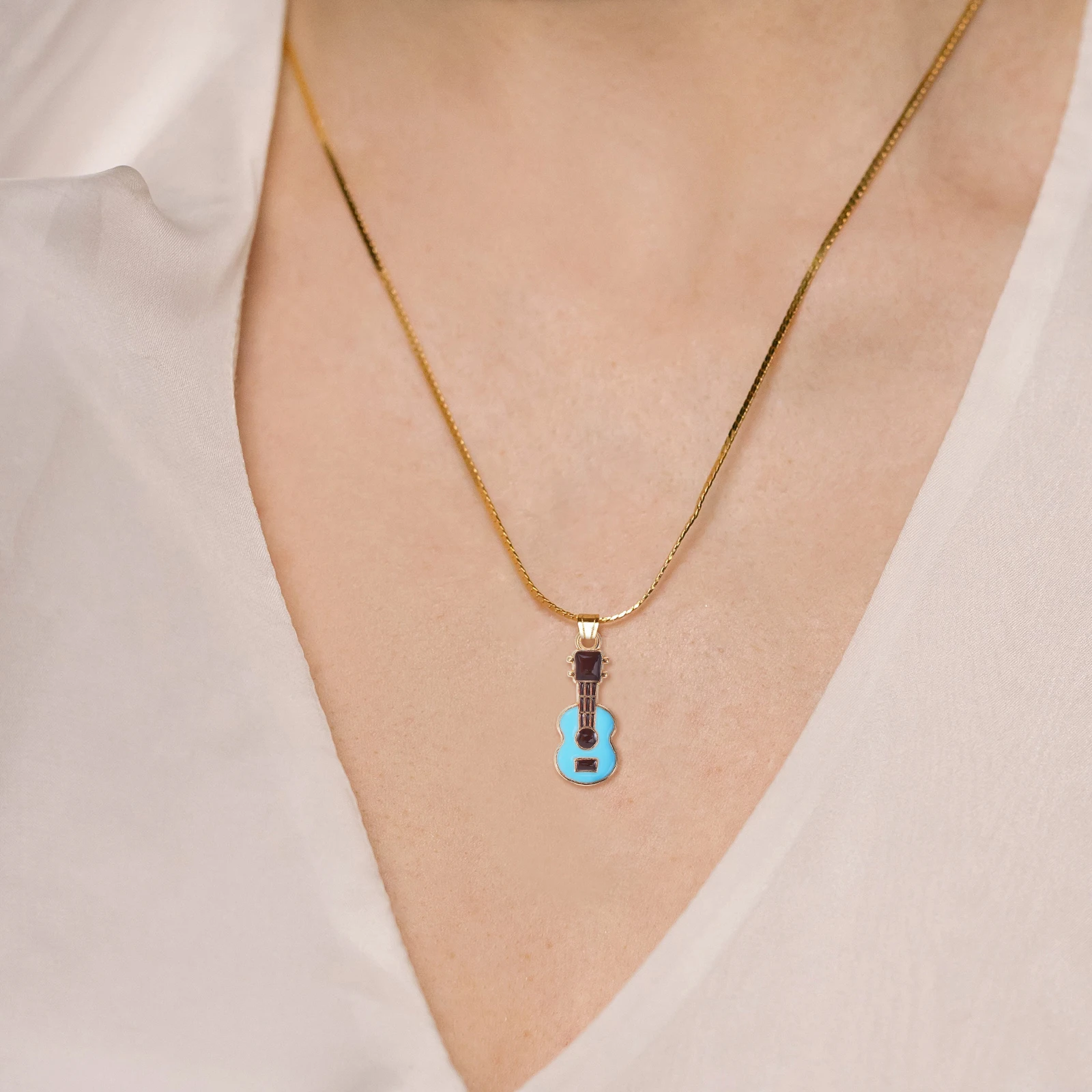 

20 Pcs Jewelry Making Supplies Guitar Accessories Charms for Necklace Pendant Bulk