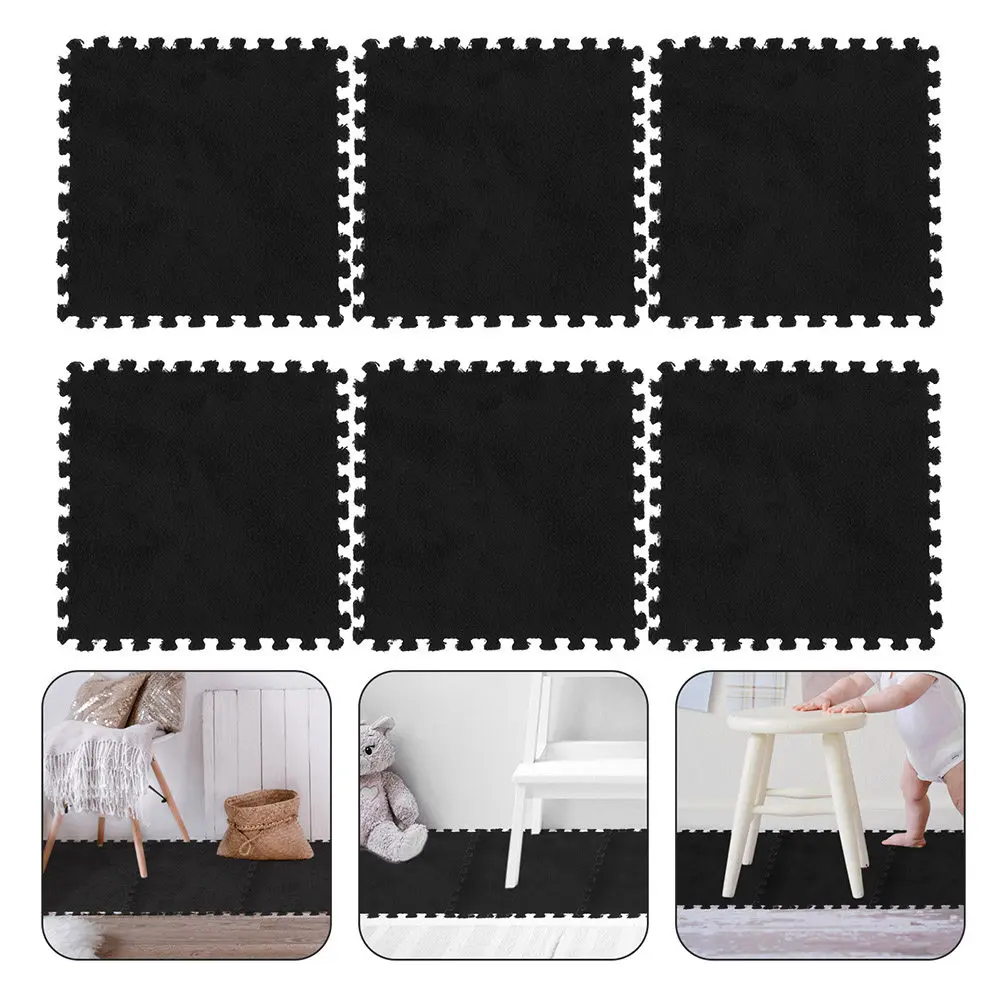 

6Pcs Multi-Function Eva Puzzle Cushions Household Flooring Tiles Portable Play Mats Replaceable Floor Mats Home Accessory