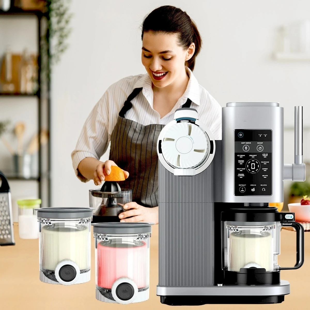 2pcs The new product is suitable for ice cream machine Ninja Swirl NC700 NC701 series lid cup