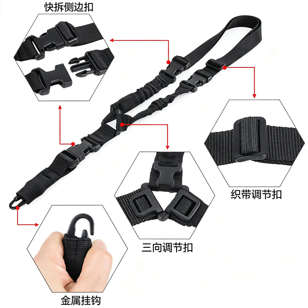 RC remote control hanging rope fully upgraded tactical harness modified to adapt to NB4/universal remote control outdoor portabl
