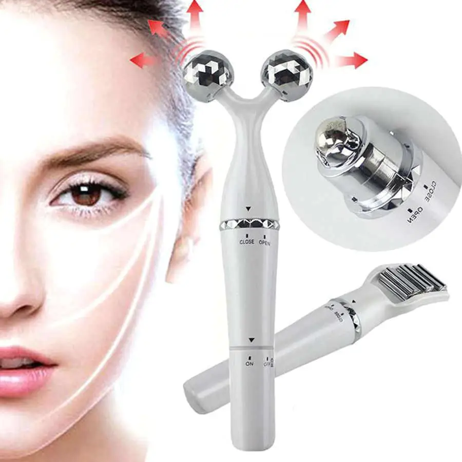 Electric Facial Massager 3D Roller for Thin Face Lifting & Wrinkle Removal