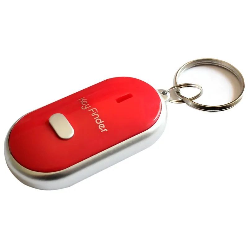 Mini Anti-lost Whistle Key Finder Flashing Beeping Remote Kids Key Bag Wallet Locators