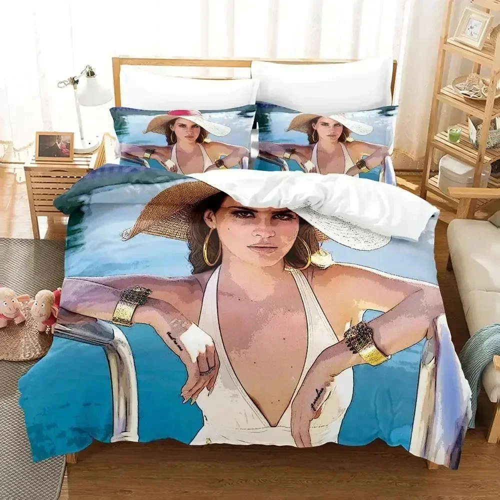 Top Single Lana Del Rey May Jailer Bedding Set Duvet Cover Bed Set Quilt Cover Pillowcase Comforter king Queen Size Boys Adult