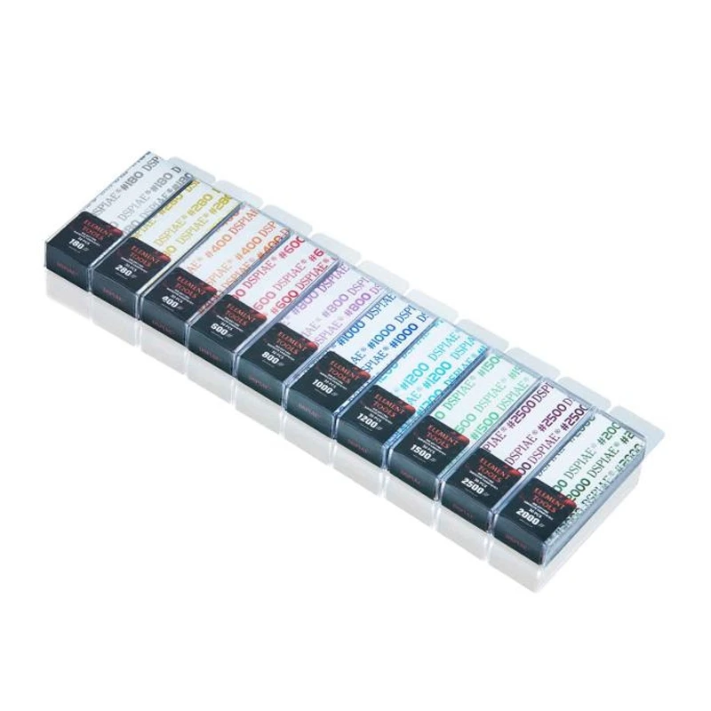 

New 10Pcs DSPIAE Wsp Element Tools Die-Cutting Adhesive Sandpaper 75*25mm Adhesives Sealers Sandpaper For Model making tool