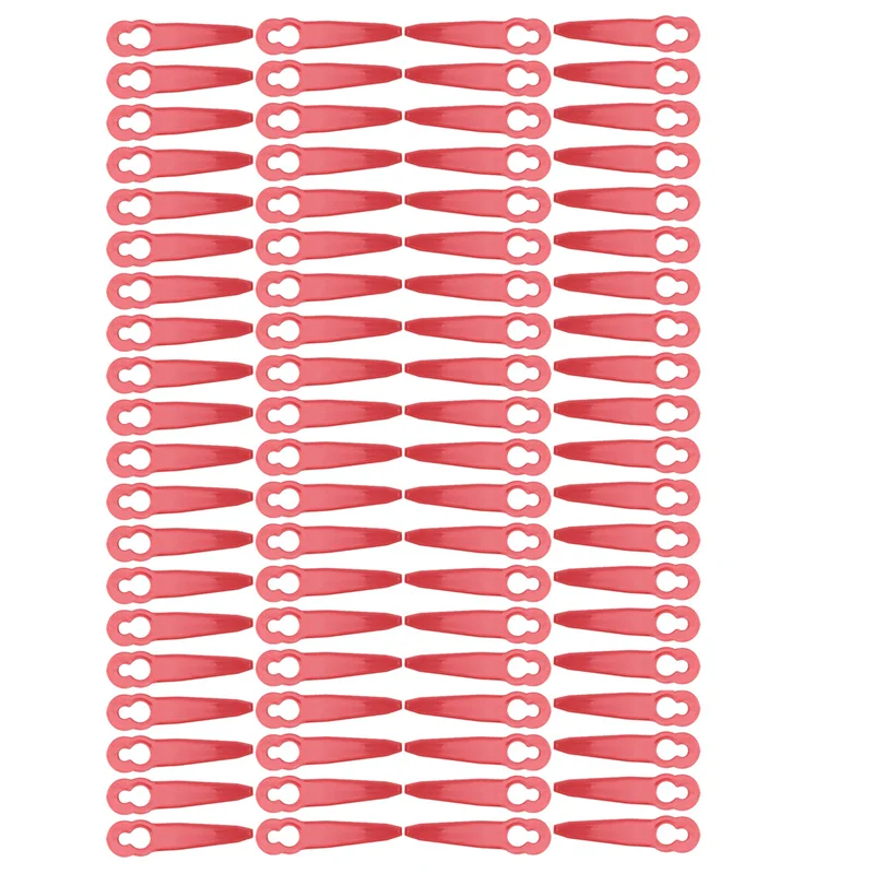 ใหม่ 100 ชิ้นเปลี่ยนใบมีดพลาสติกอุปกรณ์เสริมสําหรับ STIHL Polycut 2-2 FSA 45 เครื่องตัดหญ้า Trimmer หญ้าตัด