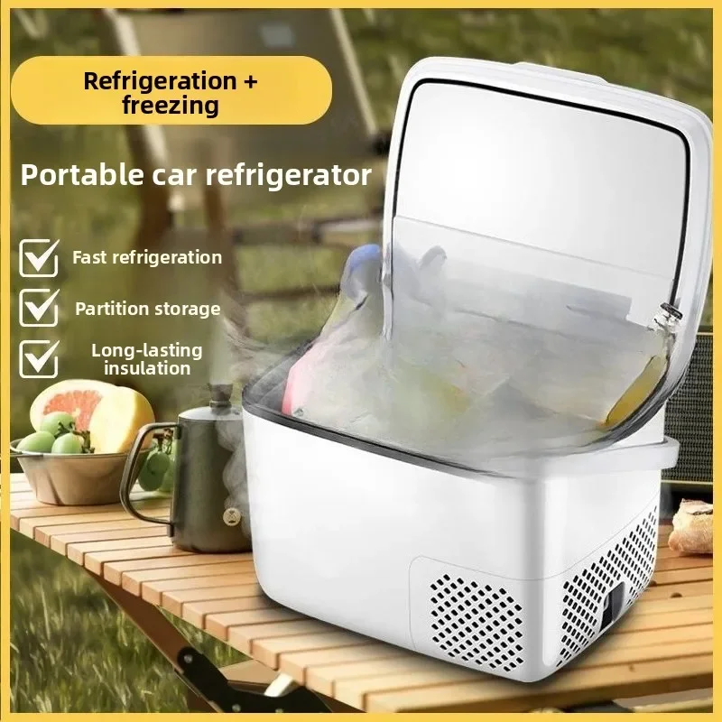 BESRCHOICEMini Small Refrigerator Small Household Car Refrigerator Single Use Frozen Refrigerated
