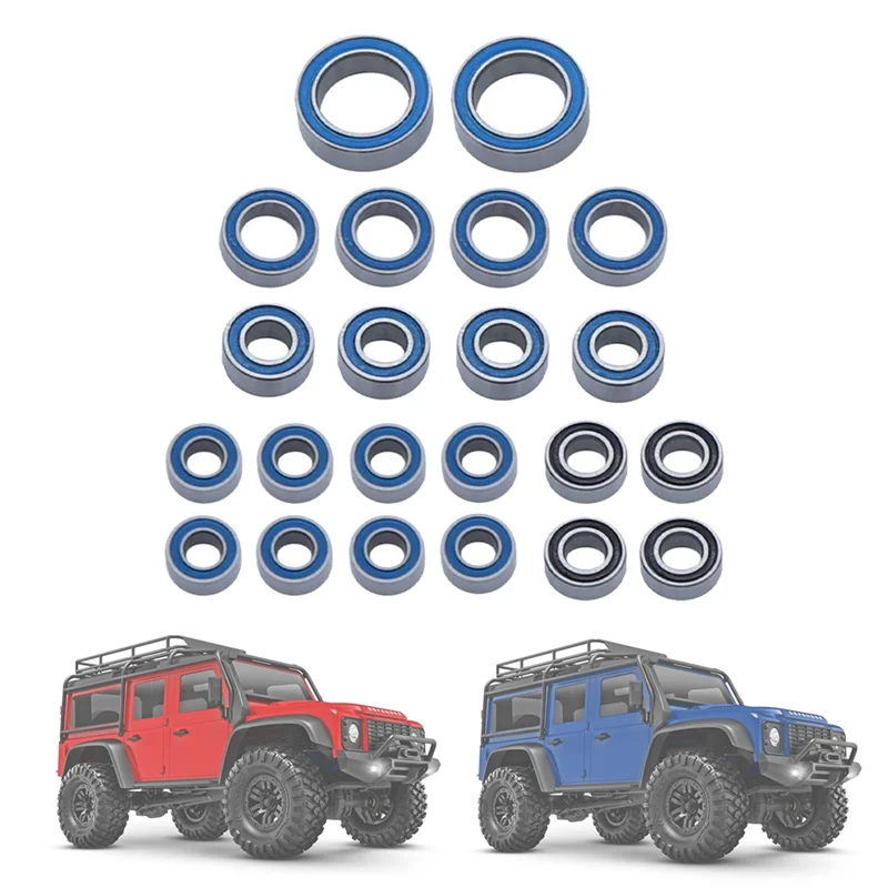 

AC52-22Pcs Steel Sealed Bearing Kit 9745 For TRX4M 1/18 RC Crawler Car Upgrade Parts Accessories