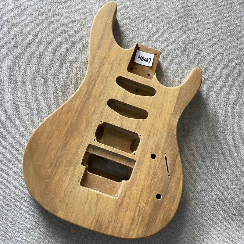 HB037 Floyd Rose Electric Guitar Unfinished 6 String Guitar Body in Solid Wood SSH Pickups DIY Replace PARTS Custom Order