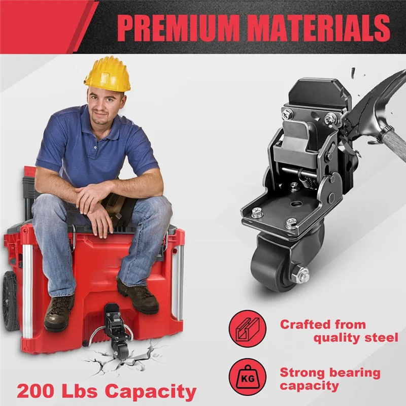 

GTBL Structure Front Wheel Packaging Rolling Toolbox Packaging Toolbox Casters Easily Slide Navigation Folding