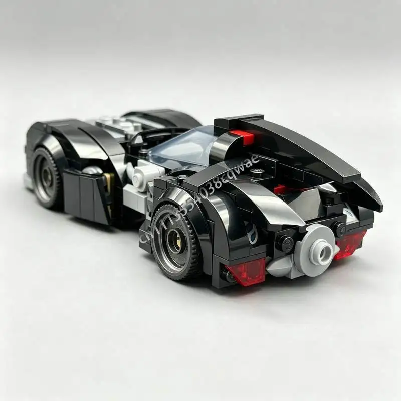 NEW 244PCS MOC Dark Knight Car Model Custom Puzzle Building Blocks DIY Assembly Educational Creative Toy Gift Collection Display view 5