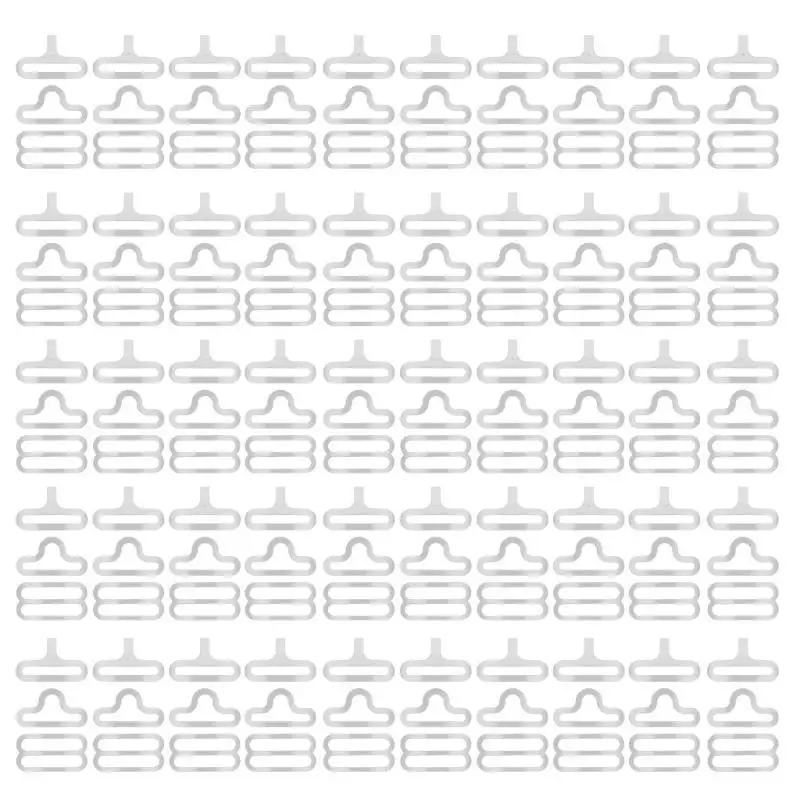 31BB 50 Pcs Metal Adjustable Tie Clips Bow Tie Cravat Clips Fasteners Bra Strap Buckles Webbing Connector Hook Durable