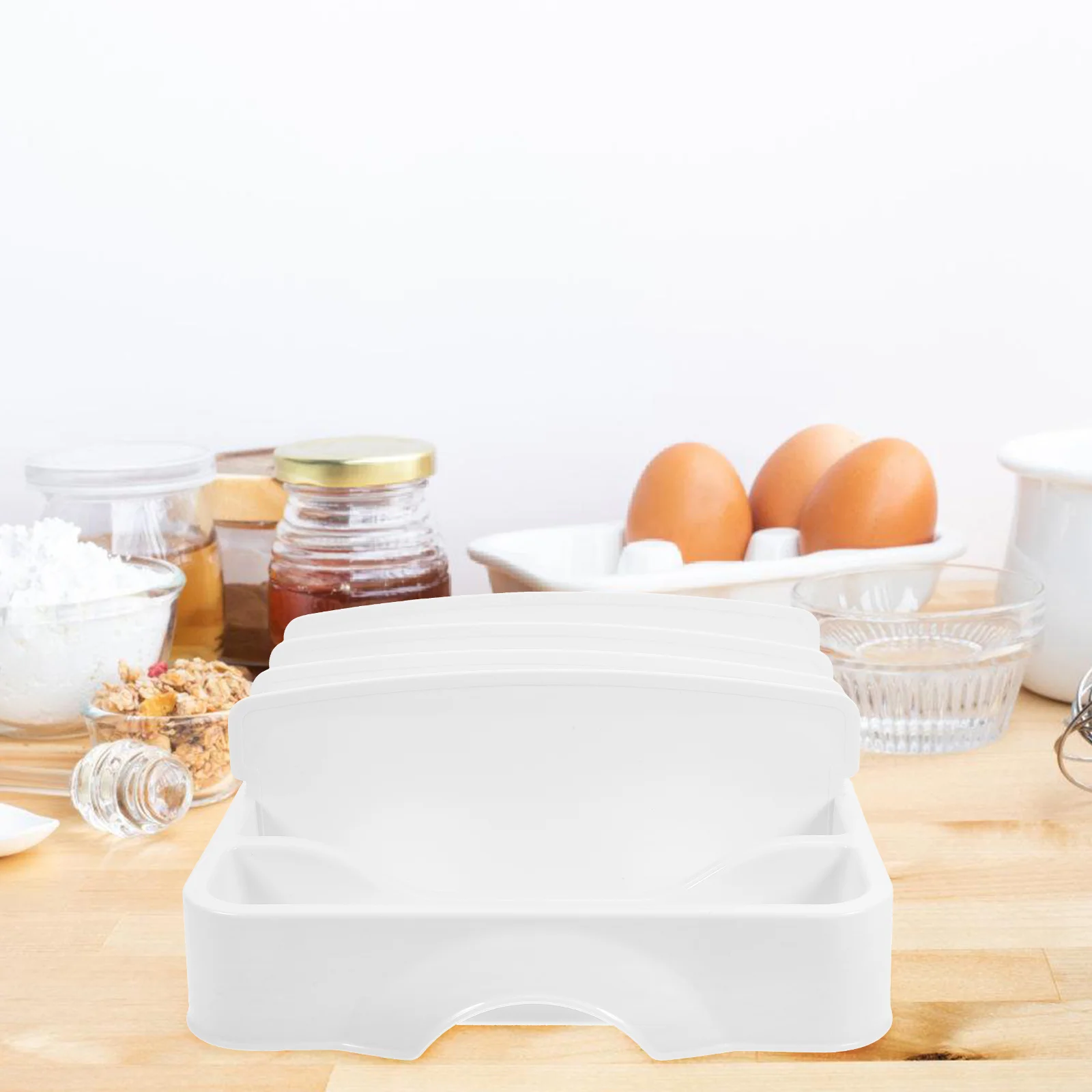 

Thickened Abs Silverware Organizer Cutlery Chopsticks Storage Holder With Dividers Countertop Cabinet Kitchen Utensils Holder