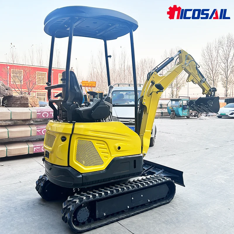 High Work Efficiency Ce Epa Euro 5 Mini Excavator Customized Multi Functional Cab Quick Delivery 1.8 Ton Mini Excavator