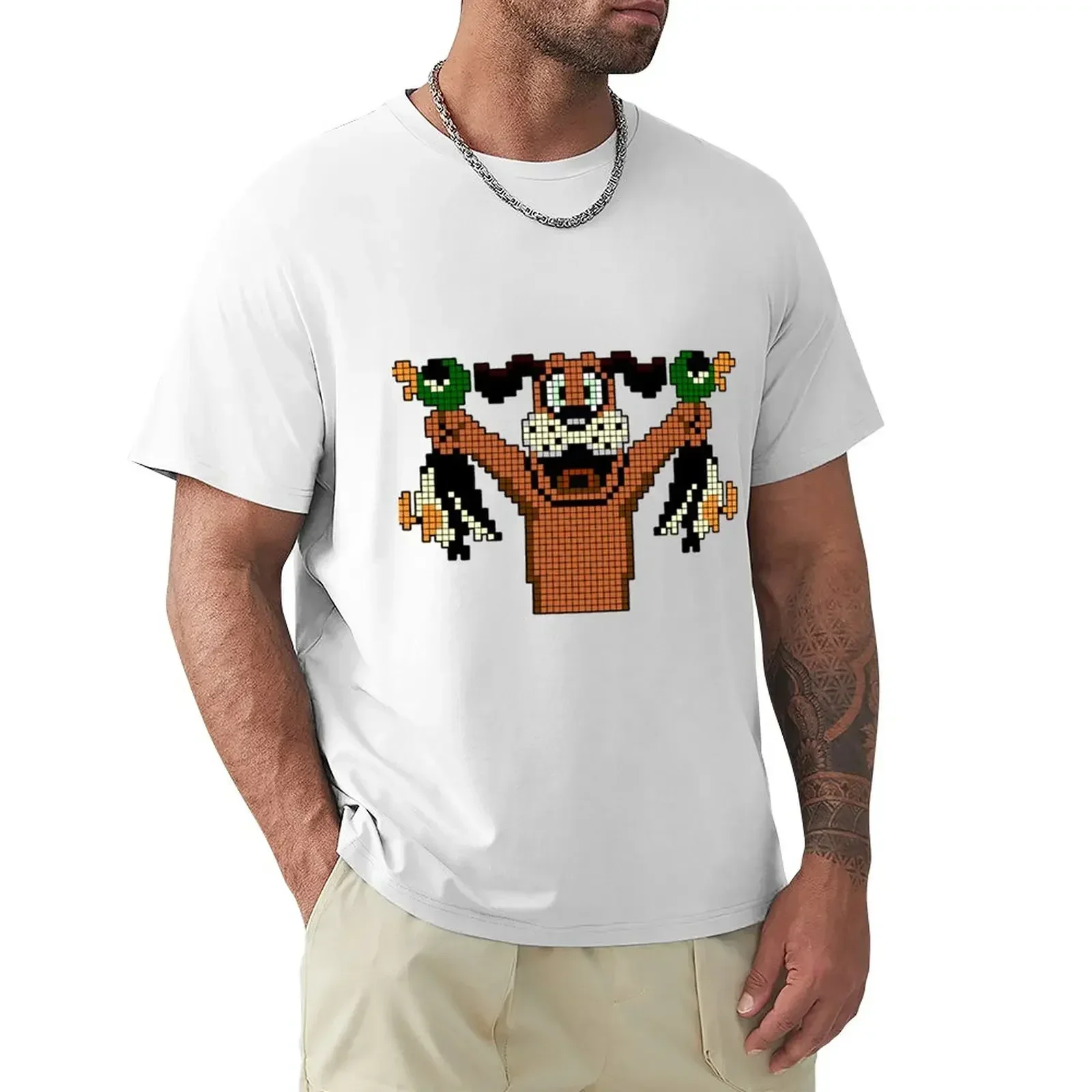 Duck Hunt - Video Game Dog T-Shirt boys whites hippie clothes sweat black t-shirts for men Summer fashion Arrival Cotton Short