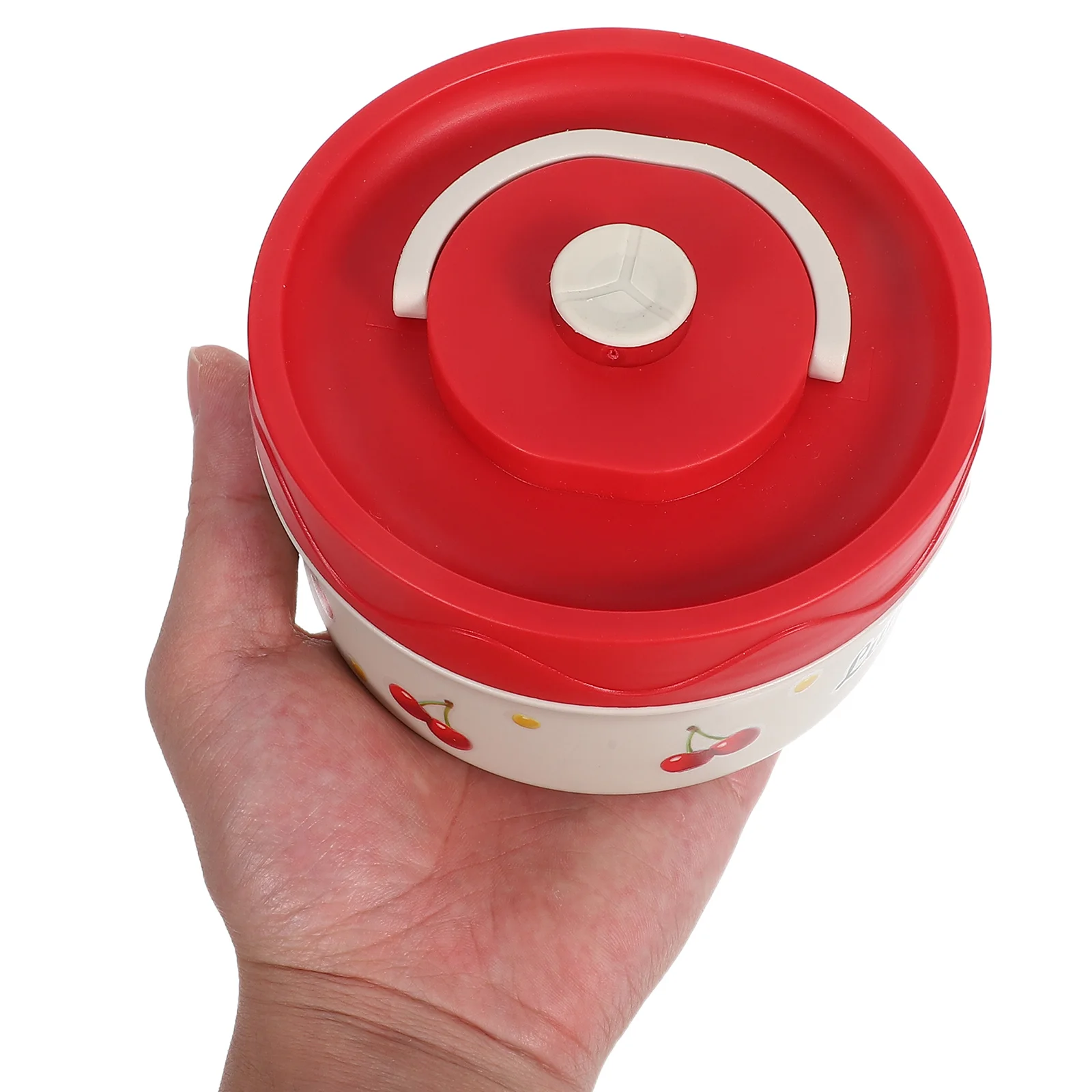 

420ml Stainless Steel Lunch Box Cherry Design Leak-Proof Microwave Safe Portable Bento Food Container Hot Cold Adult Lunch Jar