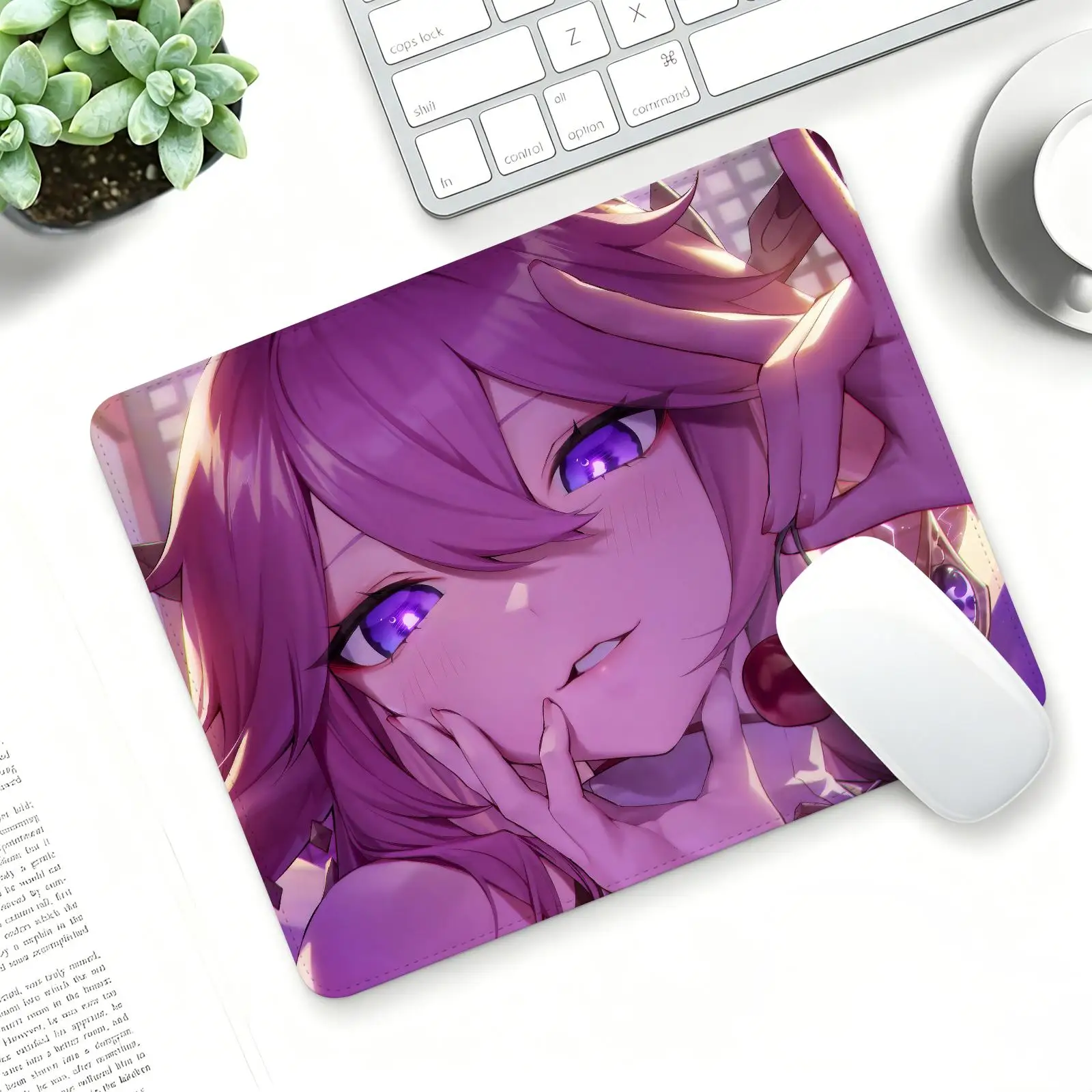 Genshin Impact Yae Miko Mouse Pad Regular gaming mouse pad  Office mouse pad Laptop desk mat Stitched edge S/M/L size mouse pad