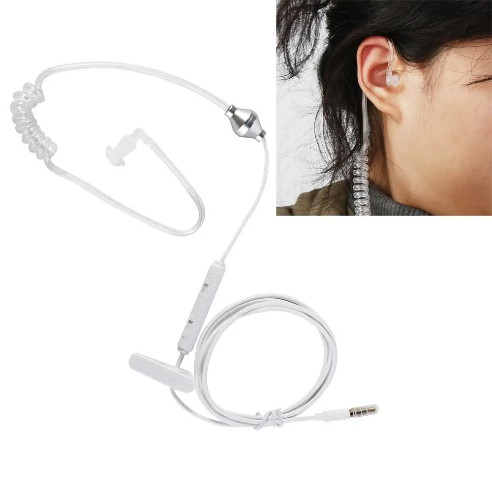 

Monitor Mobile Phone Security Air Tube Secret Service Anti Dust with Air Pipe Spring Headset Earpiece Earbuds Earphone