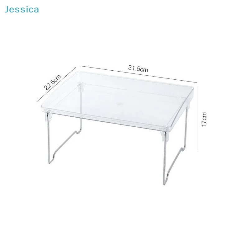 ♥Clear Acrylic Desk Organizer Shelf - Stackable Office Storage Rack for Monitor, Keyboard & Desktop Supplies - view 6