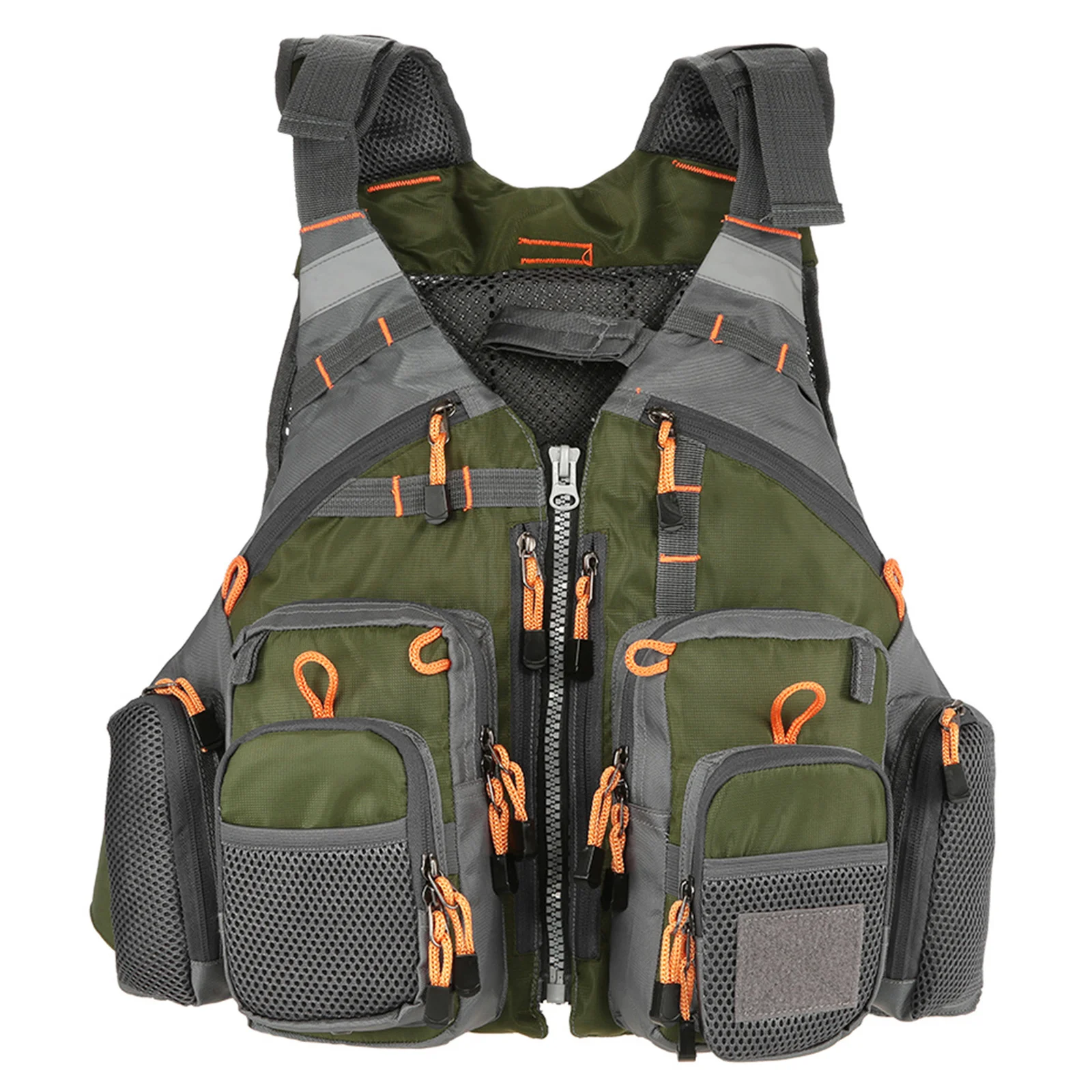 Outdoor Breathable Padded Fishing Life Vest 209lb Bearing Life Safety Jacket Swimming Sailing Waistcoat Vest Floating Device