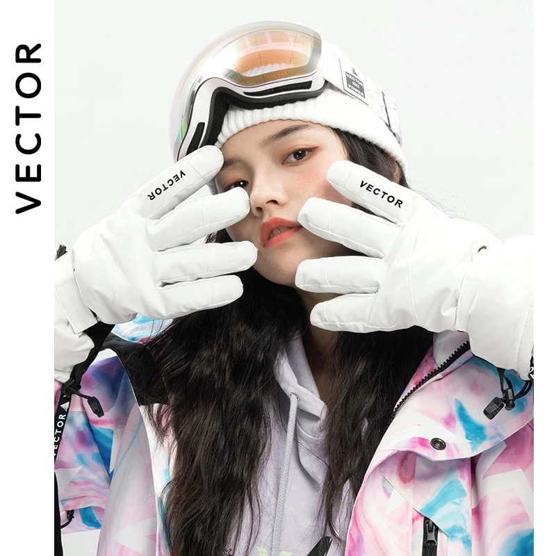 VECTOR Women Winter Ski Gloves Waterproof Warm Snowboard Snowmobile Motorcycle Outdoor Gloves